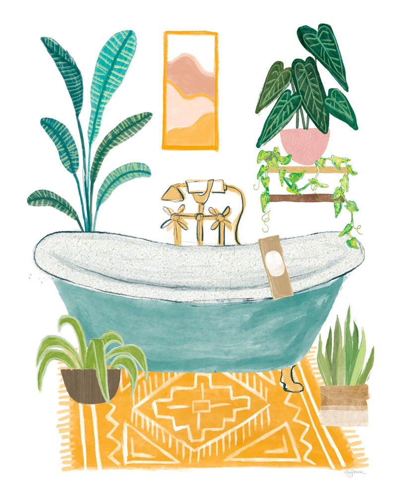 Urban Jungle Bath IV No Cat by Mary Urban