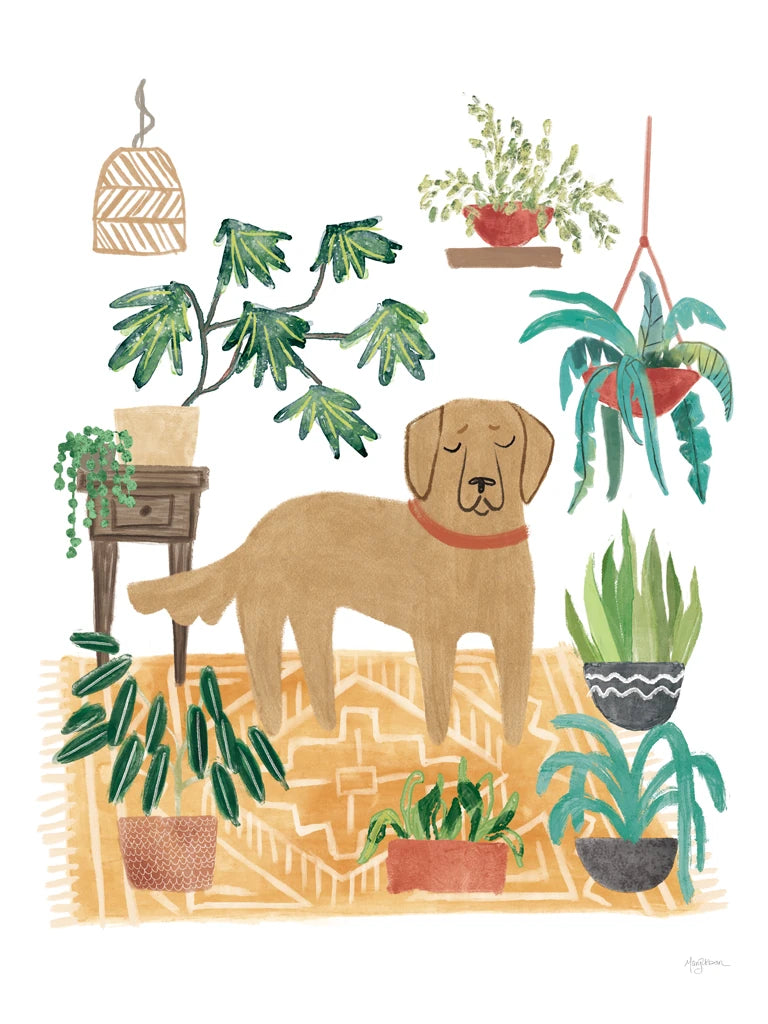 Urban Jungle Dogs III White SP by Mary Urban
