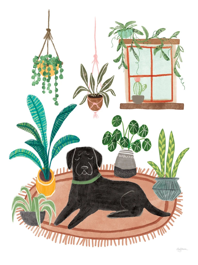 Urban Jungle Dogs VI White SP by Mary Urban