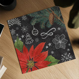 Vintage Holiday Chalk I by Mary Urban. Shown as a detailed flat fine art print, highlighting archival giclee quality. Available as an archival giclee rolled canvas, fine art paper, or poster print. SKU 90145a.