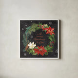 Vintage Holiday Chalk VI by Mary Urban. Shown in a crisp white glass frame for a clean and minimalist style. Available as an archival giclee rolled canvas, fine art paper, or poster print. SKU 90150a.