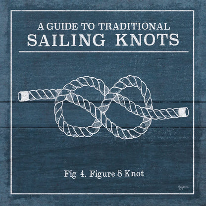 Vintage Sailing Knots IV by Mary Urban. SKU 33541a. Archival Giclee Fine art print for wall decor.