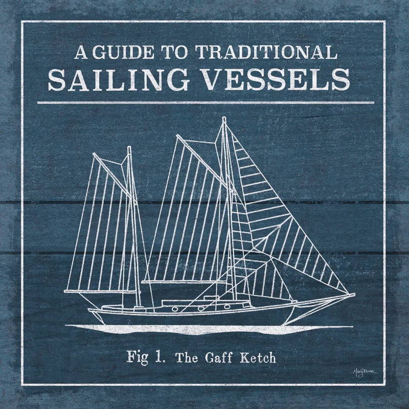 Vintage Sailing Knots XI by Mary Urban. SKU 54516a. Archival Giclee Fine art print for wall decor.
