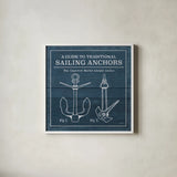 Vintage Sailing Knots XII by Mary Urban. Shown in a crisp white glass frame for a clean and minimalist style. Available as an archival giclee rolled canvas, fine art paper, or poster print. SKU 54517a.
