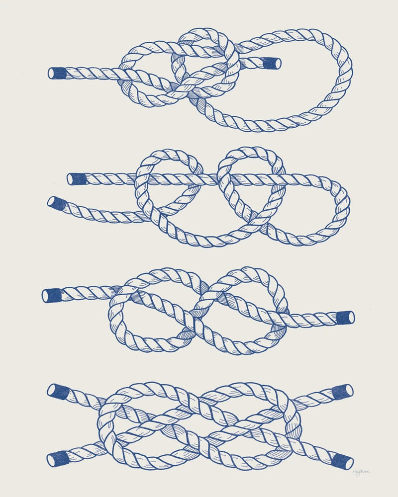 Vintage Sailing Knots XIV by Mary Urban