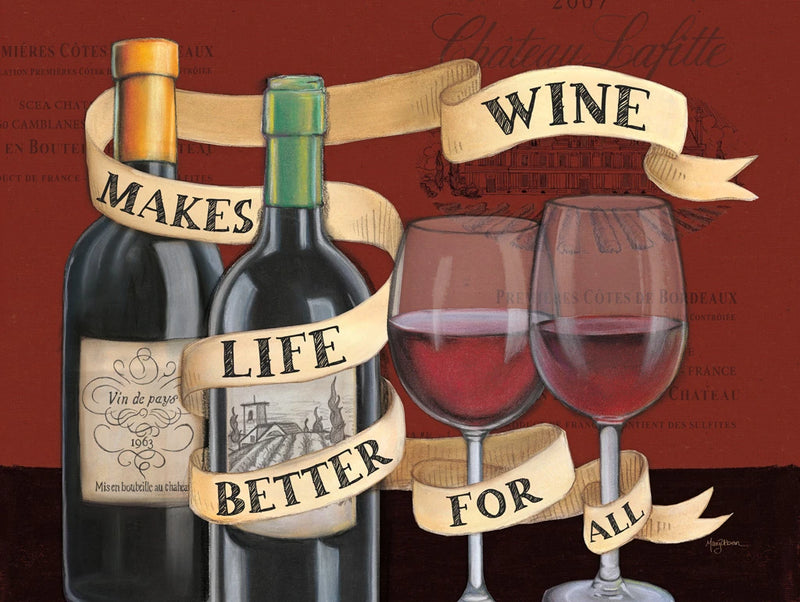 Wine Wisdom I by Mary Urban