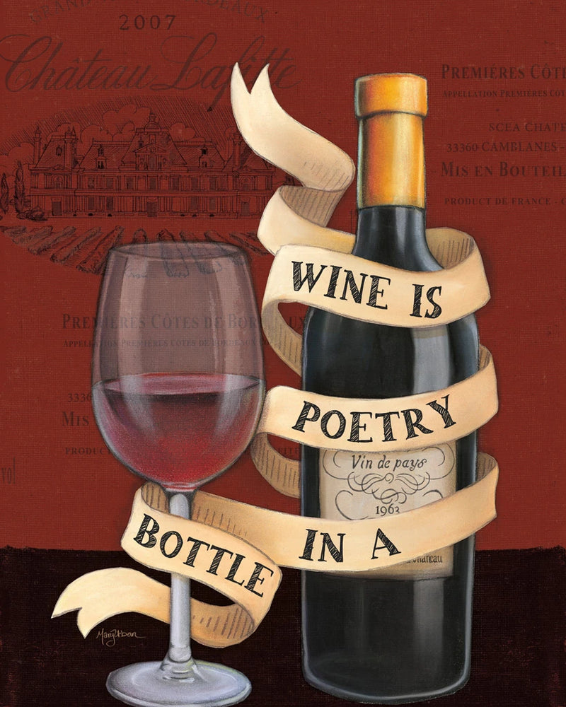 Wine Wisdom III by Mary Urban
