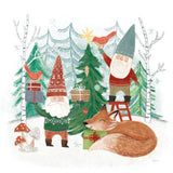 Woodland Gnomes I by Mary Urban. SKU 73389a. Archival Giclee Fine art print for wall decor.