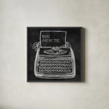 Youre My Type by Mary Urban. Shown in a sleek black glass frame for a contemporary gallery look. Available as an archival giclee rolled canvas, fine art paper, or poster print. SKU 25595a.