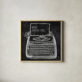 Youre My Type by Mary Urban. Shown in a natural wood glass frame for a timeless modern aesthetic. Available as an archival giclee rolled canvas, fine art paper, or poster print. SKU 25595a.