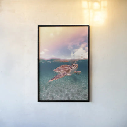 Above and Below by Max Blakesberg Studios. shown as a paper print in a black flame. Available as a archival giclee rolled canvas, fine art paper, or poster print. SKU 90884h.