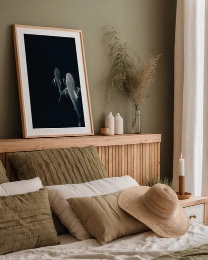 Above the Abyss by Max Blakesberg Studios. shown as a paper print in a natural frame. Available as a archival giclee rolled canvas, fine art paper, or poster print. SKU 90883h.