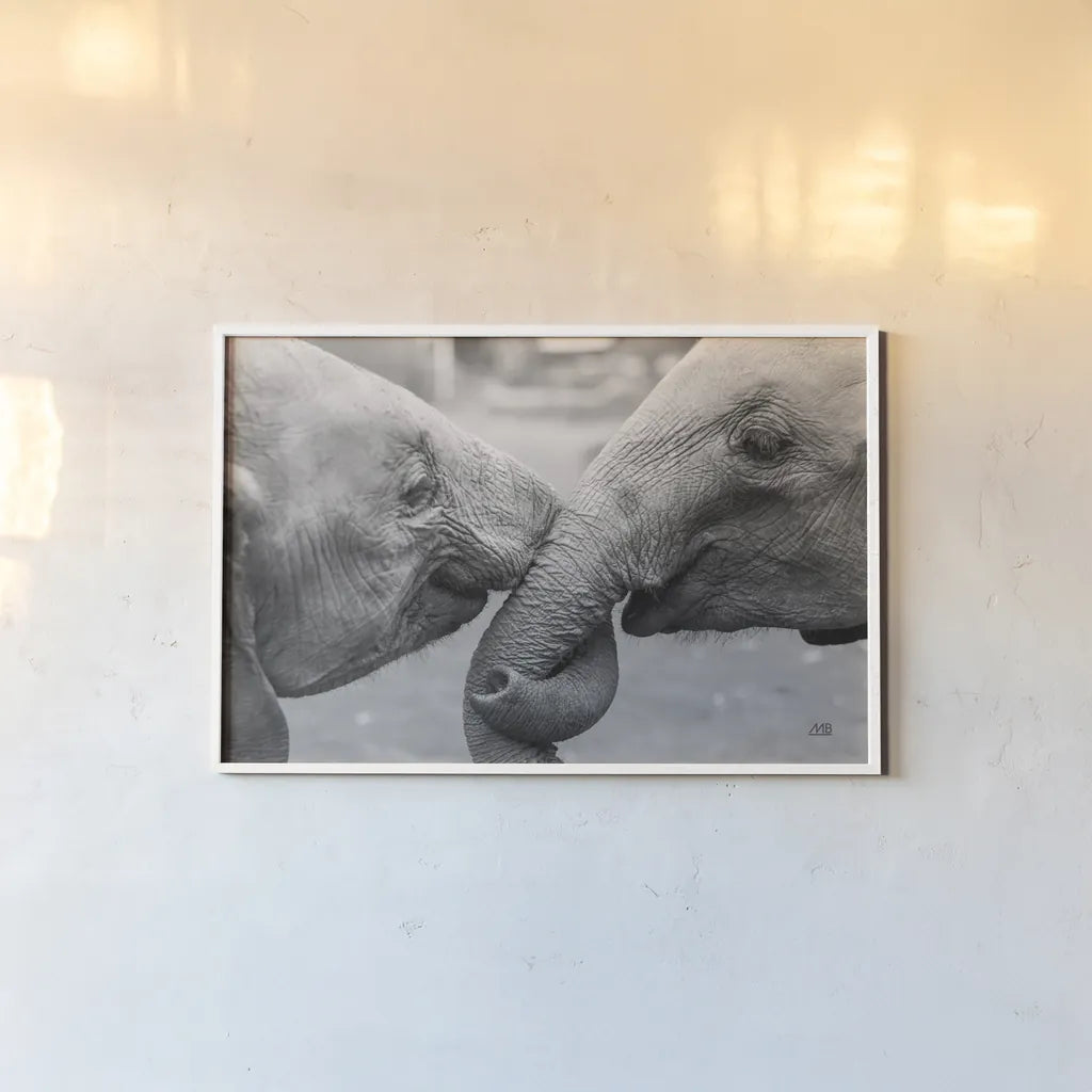 Besties by Max Blakesberg Studios. shown as a paper print in a white frame. Available as a archival giclee rolled canvas, fine art paper, or poster print. SKU 93609i.