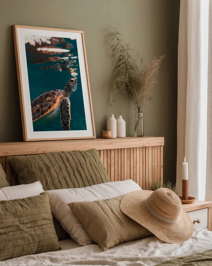 Blowing Bubbles by Max Blakesberg Studios. shown as a paper print in a natural frame. Available as a archival giclee rolled canvas, fine art paper, or poster print. SKU 90885h.