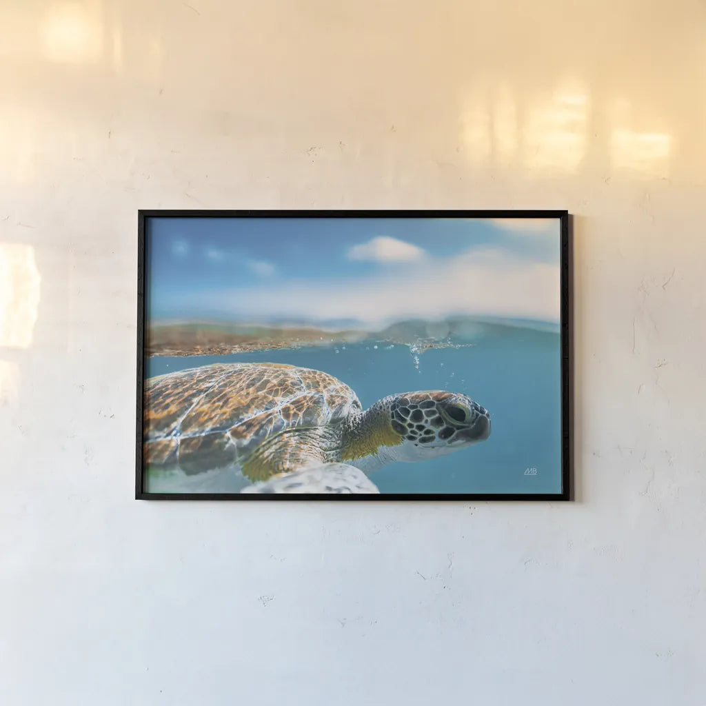 Blowing Bubbles by Max Blakesberg Studios. shown as a paper print in a black flame. Available as a archival giclee rolled canvas, fine art paper, or poster print. SKU 92805i.