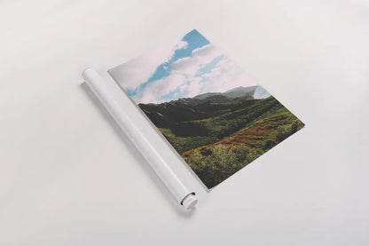 Clouds over Hawaii by Max Blakesberg Studios. shown as a rolled paper print. Available as archival giclee rolled canvas, fine art paper, or poster print. SKU 93620h.
