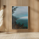 Double Rainbow by Max Blakesberg Studios. shown as over sized large wall art. Available as an archival giclee rolled canvas, fine art paper, or poster print. SKU 92681h.
