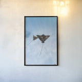 Eagle Ray Duo by Max Blakesberg Studios. shown as a paper print in a black flame. Available as a archival giclee rolled canvas, fine art paper, or poster print. SKU 90846h.