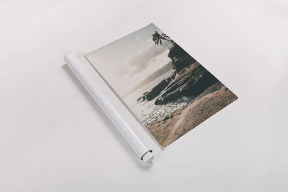 Happy in Hawaii by Max Blakesberg Studios. shown as a rolled paper print. Available as archival giclee rolled canvas, fine art paper, or poster print. SKU 95340h.