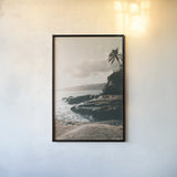 Happy in Hawaii by Max Blakesberg Studios. shown as a paper print in a black flame. Available as a archival giclee rolled canvas, fine art paper, or poster print. SKU 95340h.