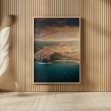 Hawaii from Above by Max Blakesberg Studios. shown as over sized large wall art. Available as an archival giclee rolled canvas, fine art paper, or poster print. SKU 91914h.