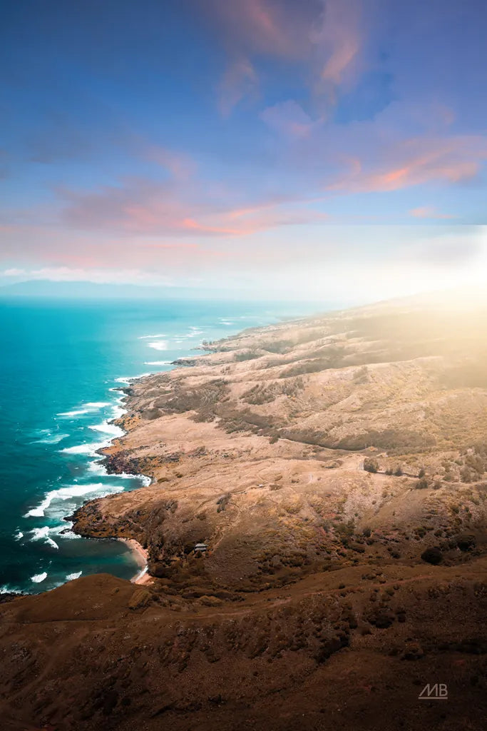 Hawaiian Shoreline by Max Blakesberg Studios. SKU 90832h. Archival Giclee Fine art print for wall decor.