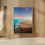 Hawaiian Shoreline by Max Blakesberg Studios. shown as over sized large wall art. Available as an archival giclee rolled canvas, fine art paper, or poster print. SKU 90832h.