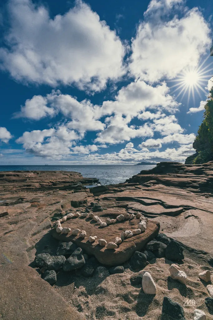 Heart of Hawaii by Max Blakesberg Studios. SKU 90980h. Archival Giclee Fine art print for wall decor.