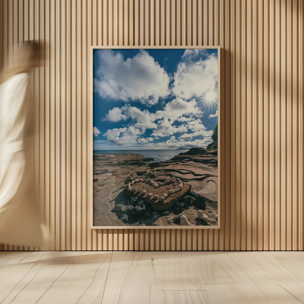 Heart of Hawaii by Max Blakesberg Studios. shown as over sized large wall art. Available as an archival giclee rolled canvas, fine art paper, or poster print. SKU 90980h.