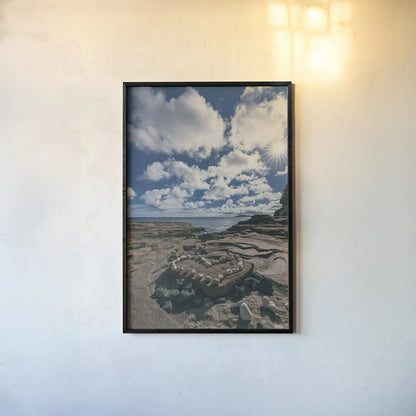 Heart of Hawaii by Max Blakesberg Studios. shown as a paper print in a black flame. Available as a archival giclee rolled canvas, fine art paper, or poster print. SKU 90980h.