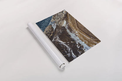 Iceland From Above II by Max Blakesberg Studios. shown as a rolled paper print. Available as archival giclee rolled canvas, fine art paper, or poster print. SKU 90839h.