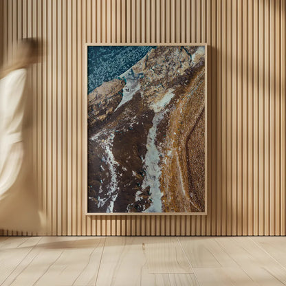Iceland From Above II by Max Blakesberg Studios. shown as over sized large wall art. Available as an archival giclee rolled canvas, fine art paper, or poster print. SKU 90839h.