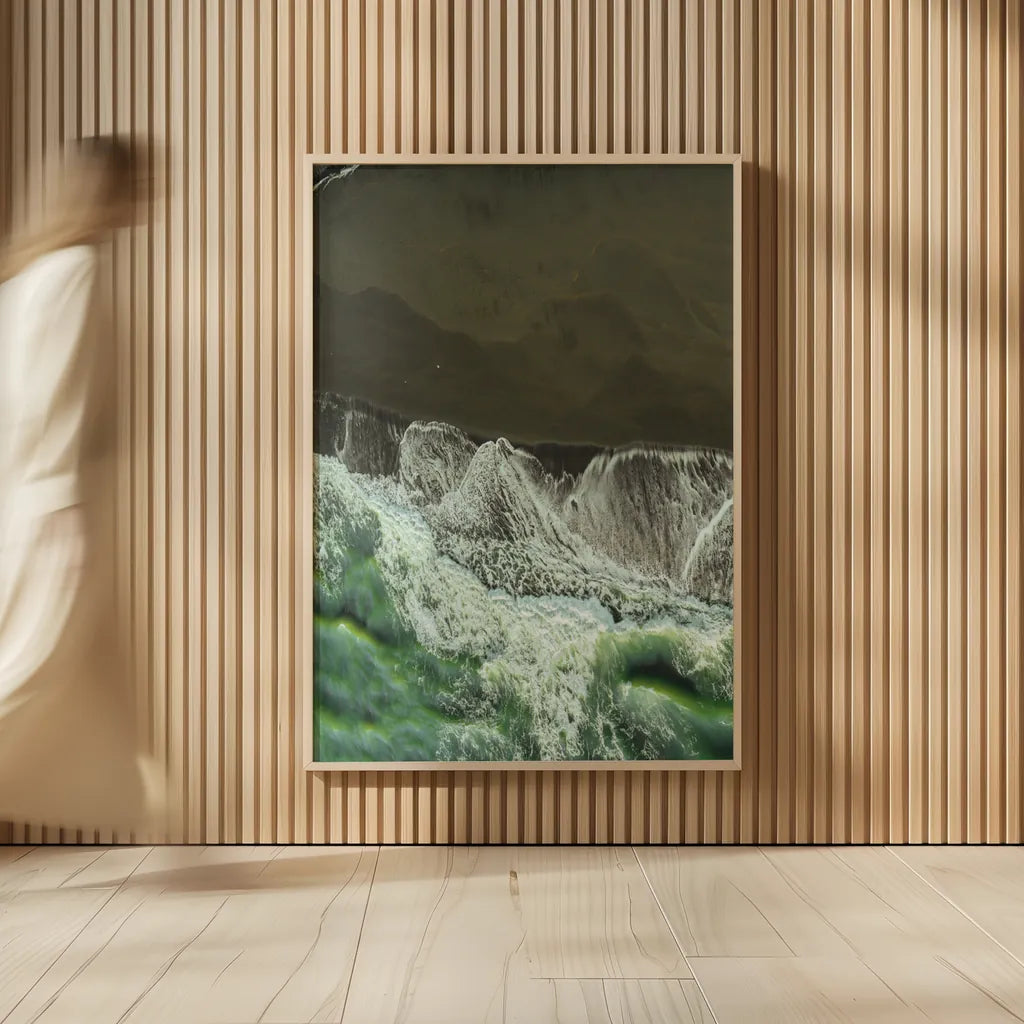 Iceland Shores by Max Blakesberg Studios. shown as over sized large wall art. Available as an archival giclee rolled canvas, fine art paper, or poster print. SKU 92812h.