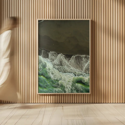Iceland Shores by Max Blakesberg Studios. shown as over sized large wall art. Available as an archival giclee rolled canvas, fine art paper, or poster print. SKU 92812h.