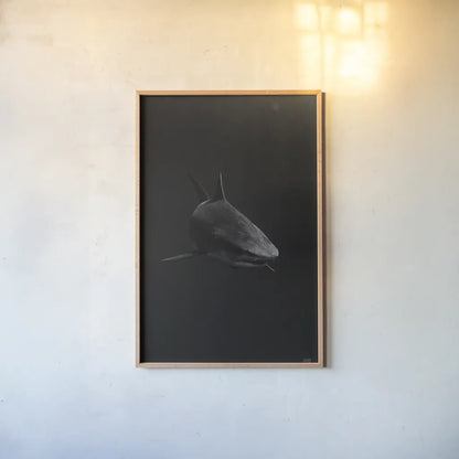 In the Depths by Max Blakesberg Studios. shown as a paper print in a natural frame. Available as a archival giclee rolled canvas, fine art paper, or poster print. SKU 92696h.