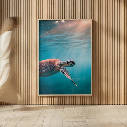 Just Keep Swimming by Max Blakesberg Studios. shown as over sized large wall art. Available as an archival giclee rolled canvas, fine art paper, or poster print. SKU 92683h.