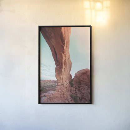 Moab by Max Blakesberg Studios. shown as a paper print in a black flame. Available as a archival giclee rolled canvas, fine art paper, or poster print. SKU 92813h.