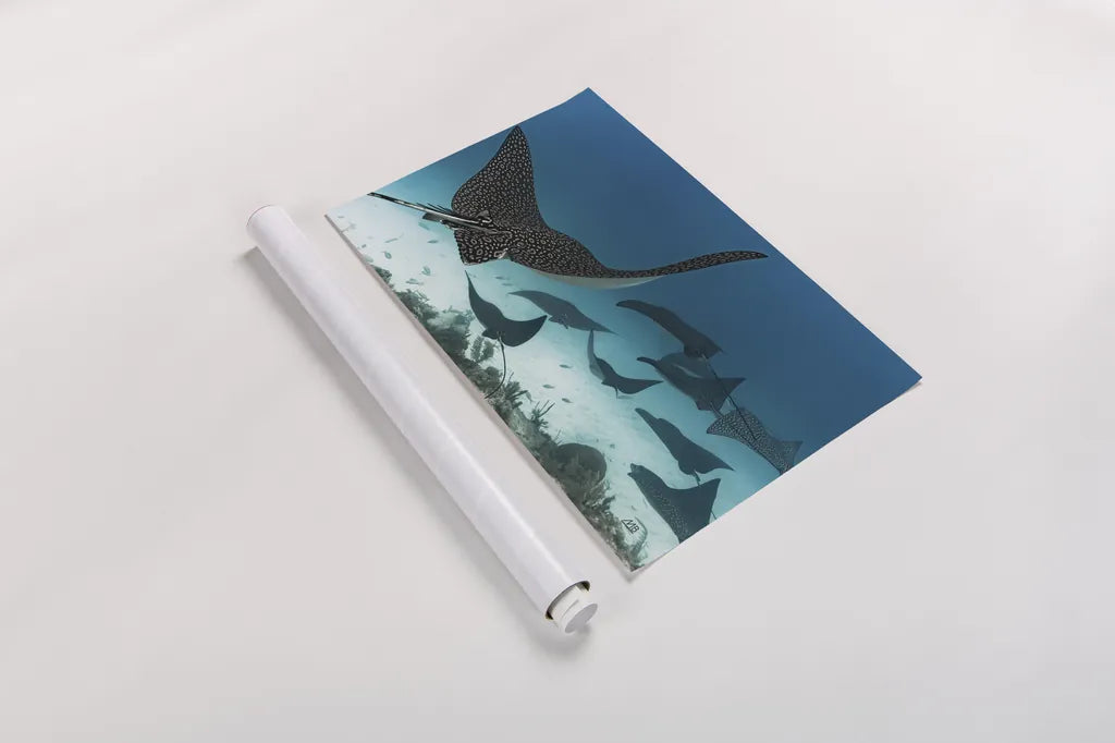 Ray Day I by Max Blakesberg Studios. shown as a rolled paper print. Available as archival giclee rolled canvas, fine art paper, or poster print. SKU 92615i.