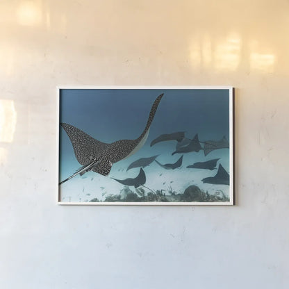 Ray Day I by Max Blakesberg Studios. shown as a paper print in a white frame. Available as a archival giclee rolled canvas, fine art paper, or poster print. SKU 92615i.