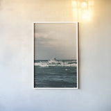 Ride the Tide by Max Blakesberg Studios. shown as a paper print in a white frame. Available as a archival giclee rolled canvas, fine art paper, or poster print. SKU 91870h.