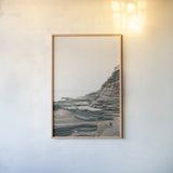 Rocky Shore Hawaii by Max Blakesberg Studios. shown as a paper print in a natural frame. Available as a archival giclee rolled canvas, fine art paper, or poster print. SKU 90842h.