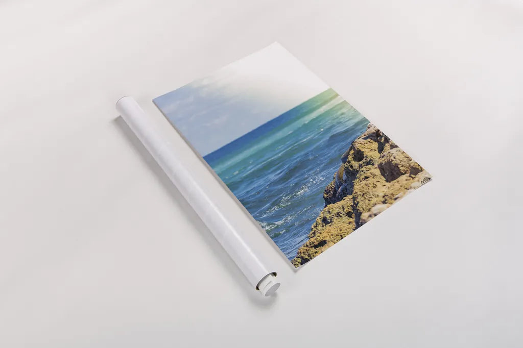 Serene Sea by Max Blakesberg Studios. shown as a rolled paper print. Available as archival giclee rolled canvas, fine art paper, or poster print. SKU 93622h.