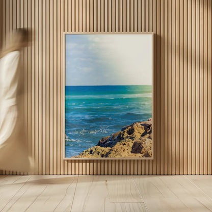 Serene Sea by Max Blakesberg Studios. shown as over sized large wall art. Available as an archival giclee rolled canvas, fine art paper, or poster print. SKU 93622h.