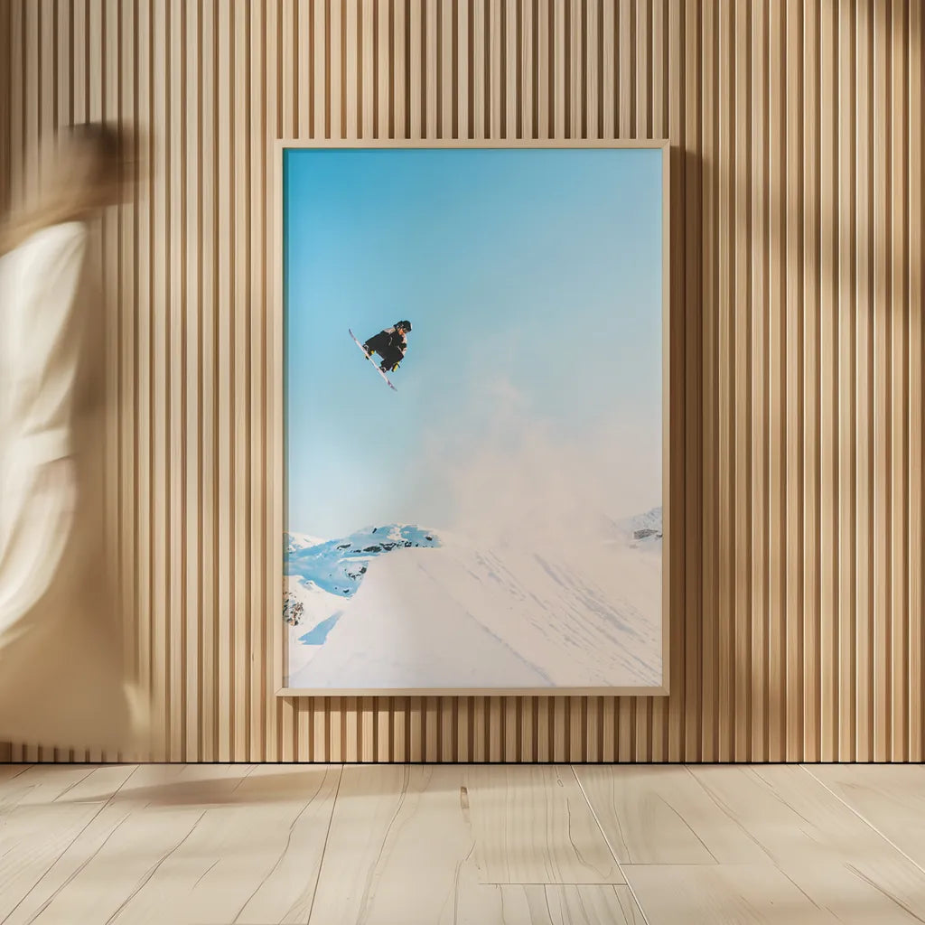 Snow Day I by Max Blakesberg Studios. shown as over sized large wall art. Available as an archival giclee rolled canvas, fine art paper, or poster print. SKU 91872h.