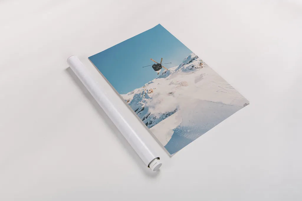 Snow Day II by Max Blakesberg Studios. shown as a rolled paper print. Available as archival giclee rolled canvas, fine art paper, or poster print. SKU 91873h.