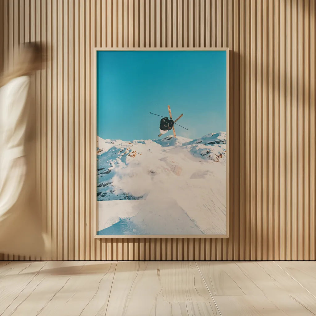 Snow Day II by Max Blakesberg Studios. shown as over sized large wall art. Available as an archival giclee rolled canvas, fine art paper, or poster print. SKU 91873h.