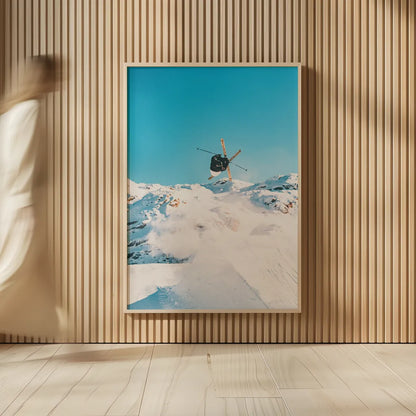Snow Day II by Max Blakesberg Studios. shown as over sized large wall art. Available as an archival giclee rolled canvas, fine art paper, or poster print. SKU 91873h.