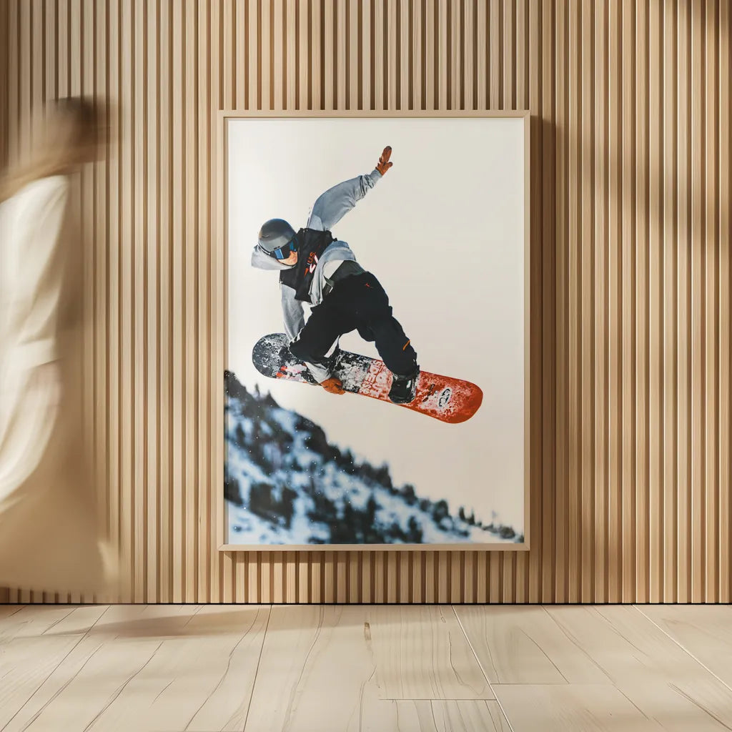 Snow Day III by Max Blakesberg Studios. shown as over sized large wall art. Available as an archival giclee rolled canvas, fine art paper, or poster print. SKU 91874h.