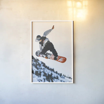 Snow Day III by Max Blakesberg Studios. shown as a paper print in a white frame. Available as a archival giclee rolled canvas, fine art paper, or poster print. SKU 91874h.