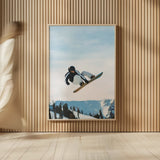 Snow Day IV by Max Blakesberg Studios. shown as over sized large wall art. Available as an archival giclee rolled canvas, fine art paper, or poster print. SKU 91875h.